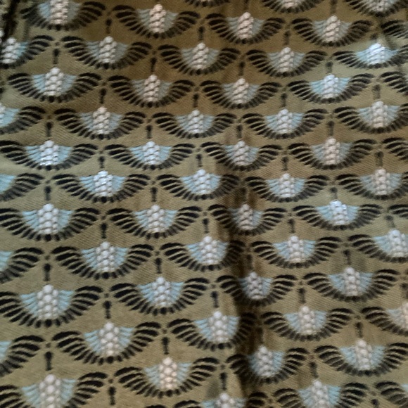 Ann Taylor Green pattern Signature ankle pants NWT - Picture 6 of 8